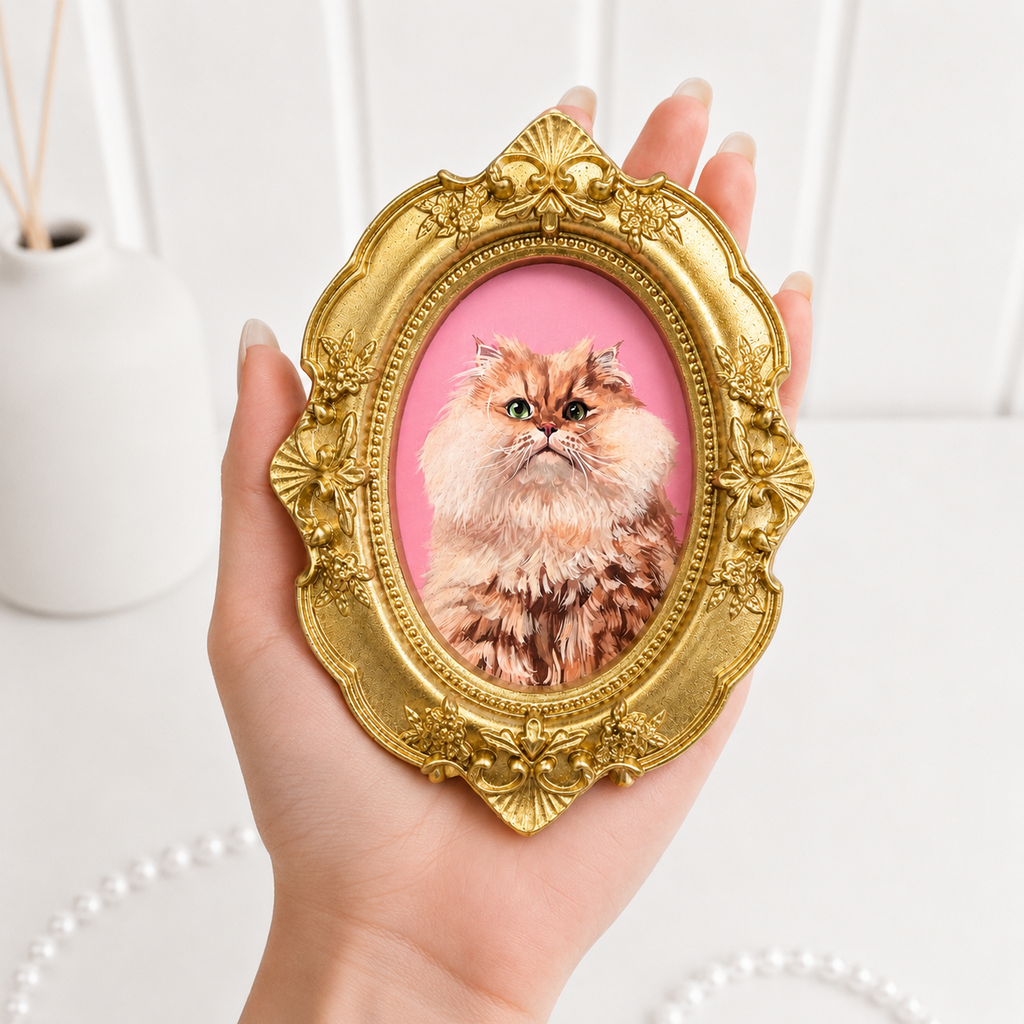 Custom Hand-Painted Pet Portrait | Personalized Dog & Cat Art