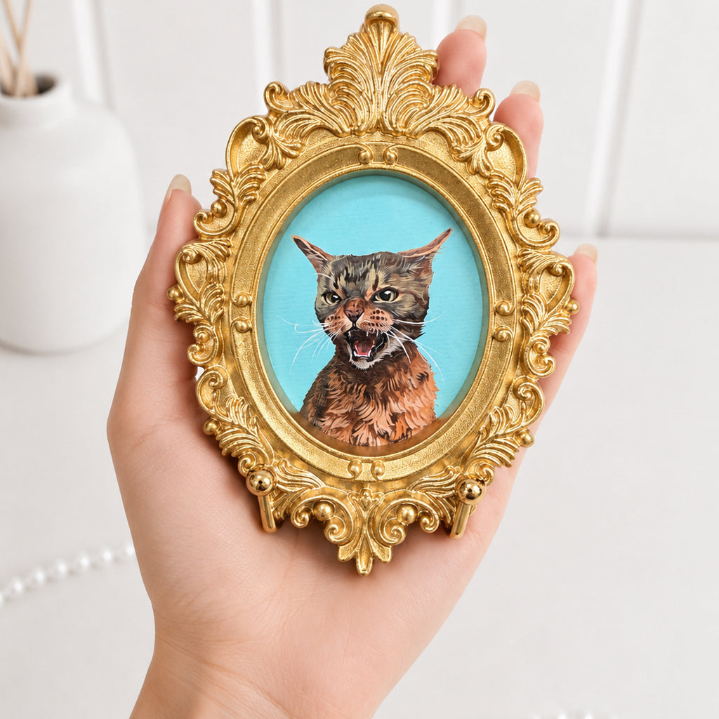 Custom Hand-Painted Pet Portrait | Personalized Dog & Cat Art