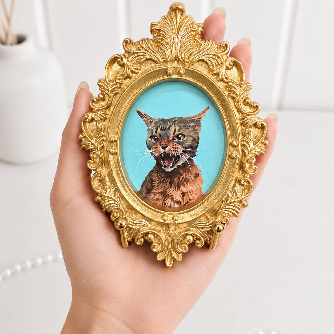 Custom Hand-Painted Pet Portrait | Personalized Dog & Cat Art
