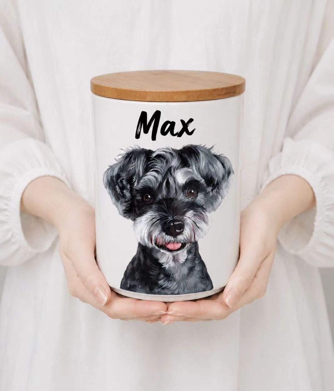 Custom Hand-Painted Pet Memorial Box, Urn For Ashes, Fur & Hair, Personalized Dog Cat Loss Keepsake