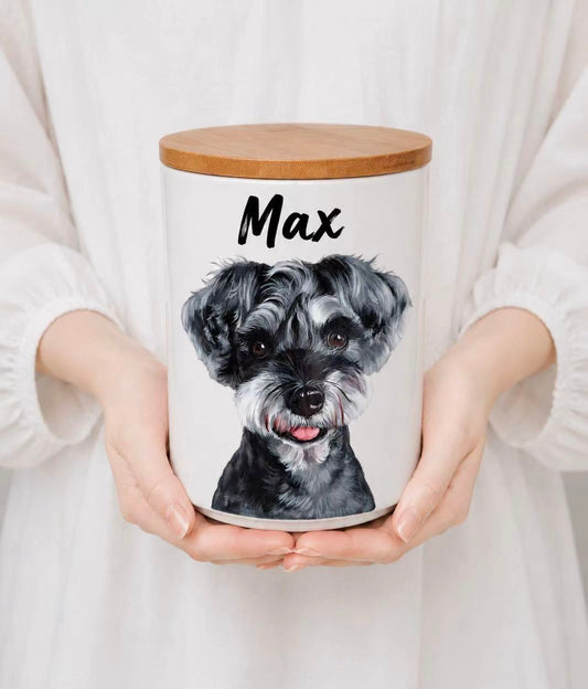 Custom Hand-Painted Pet Memorial Box, Urn For Ashes, Fur & Hair, Personalized Dog Cat Loss Keepsake