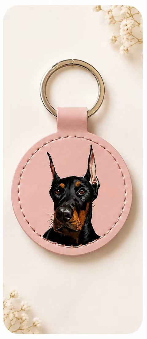 Custom Pet Portrait Keychain - Cute Gift for Her & Pet Lovers | PawMuse