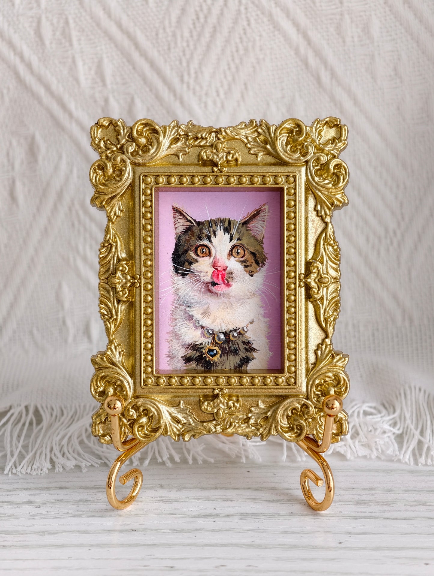 Custom Hand-Painted Pet Portrait | Personalized Dog & Cat Art