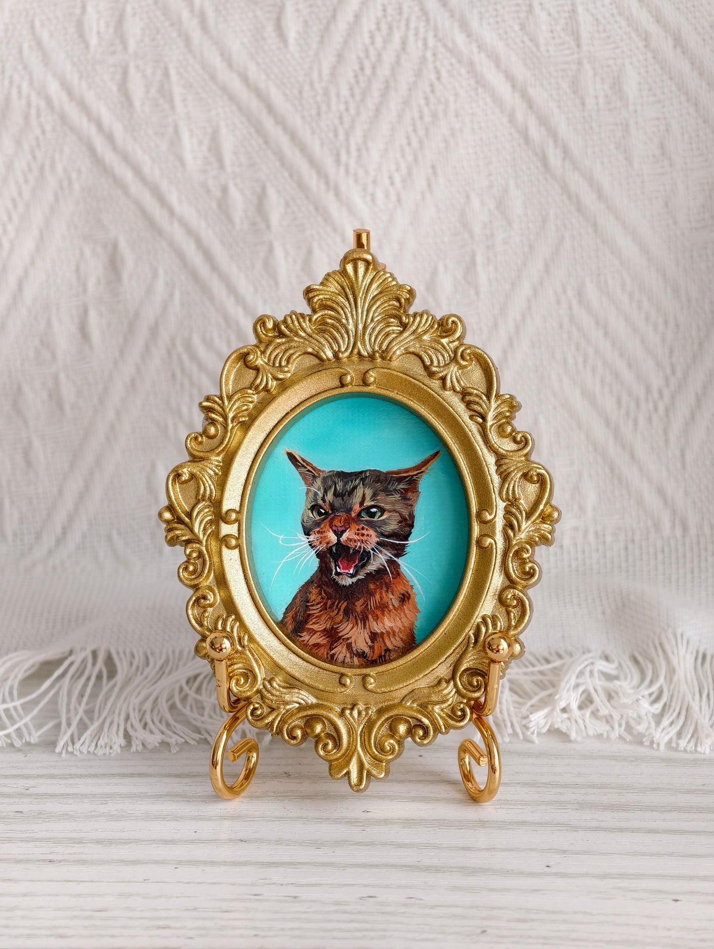 Custom Hand-Painted Pet Portrait | Personalized Dog & Cat Art