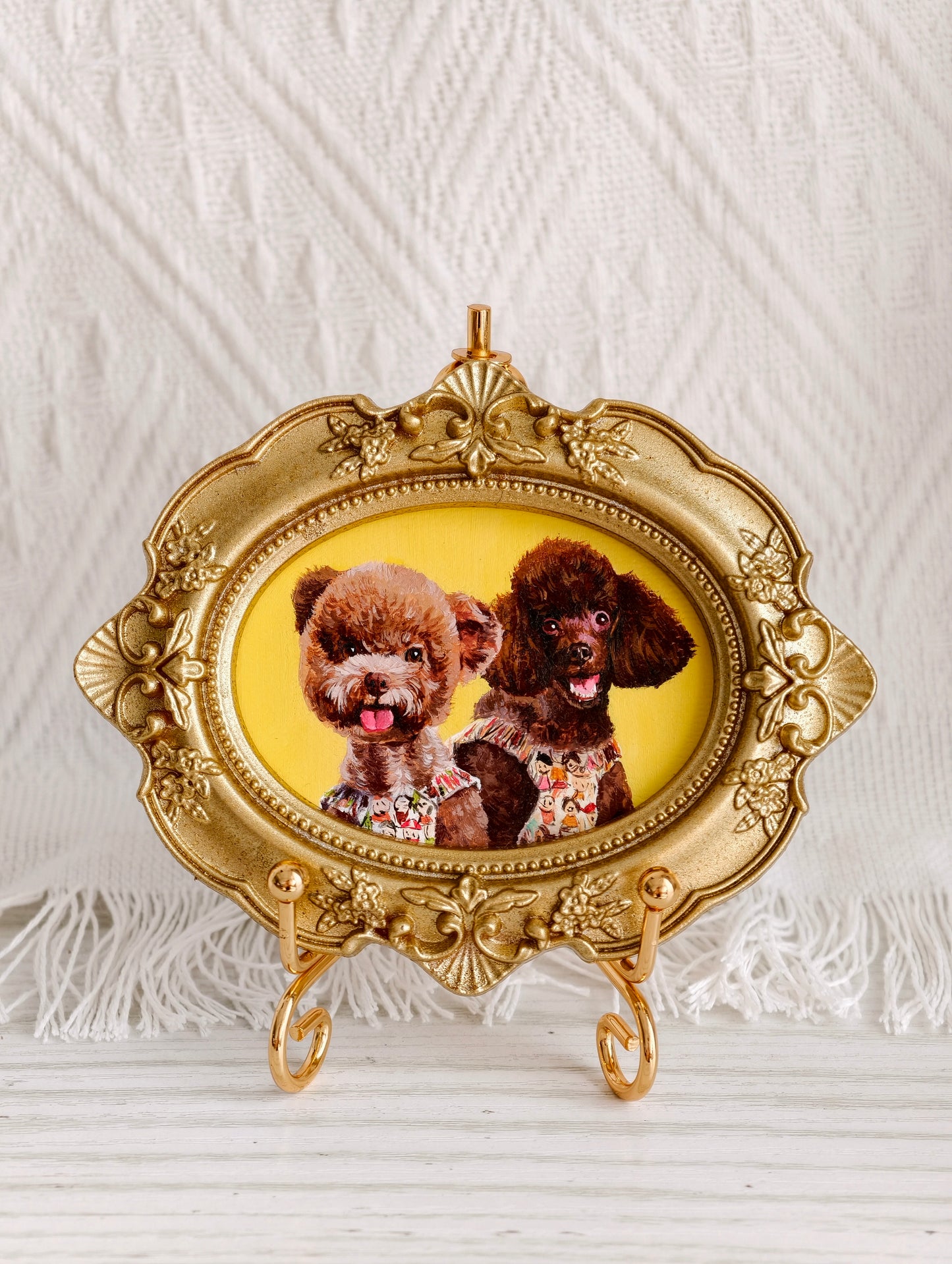 Custom Hand-Painted Pet Portrait | Personalized Dog & Cat Art