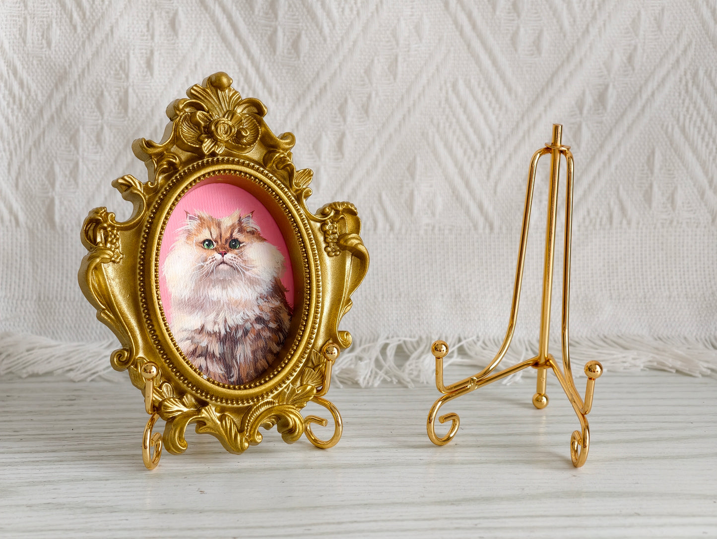 Custom Hand-Painted Pet Portrait | Personalized Dog & Cat Art