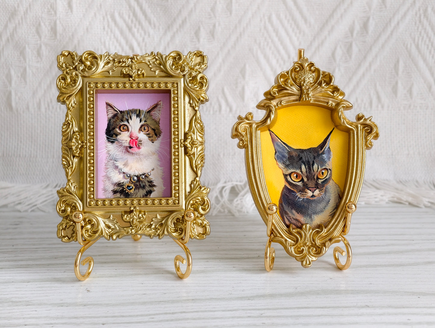 Custom Hand-Painted Pet Portrait | Personalized Dog & Cat Art