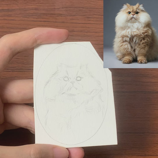 Custom Hand-Painted Pet Portrait | Personalized Dog & Cat Art